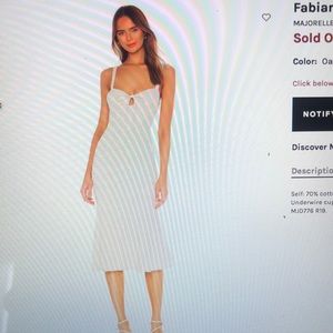 MAJORELLE  Fabiana midi dress